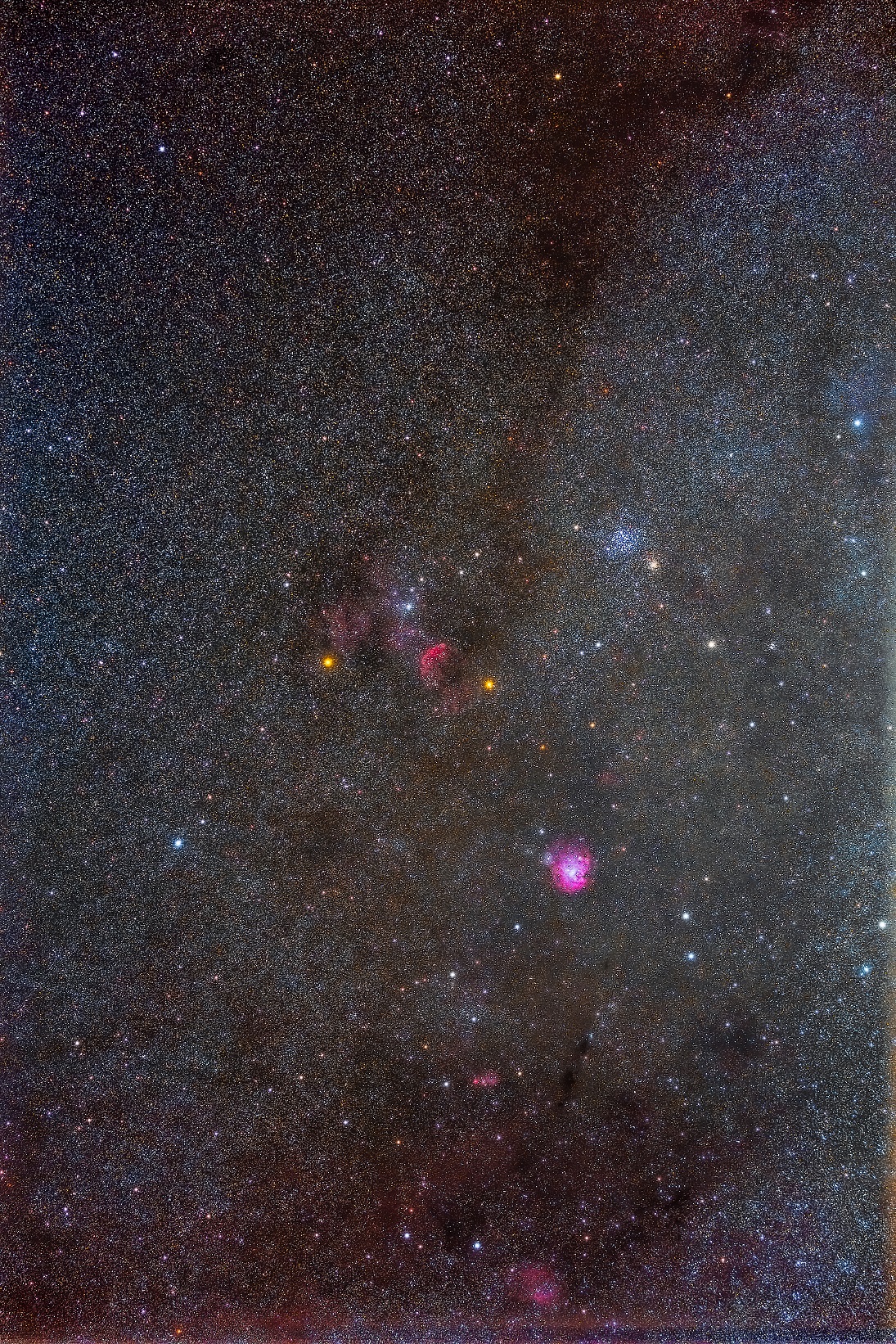 クラゲ星雲，モンキー星雲，M35周辺