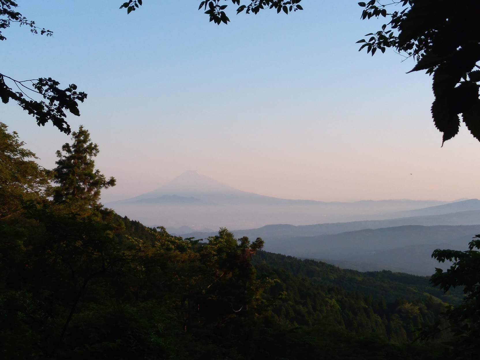 遠笠山道路からの富士山