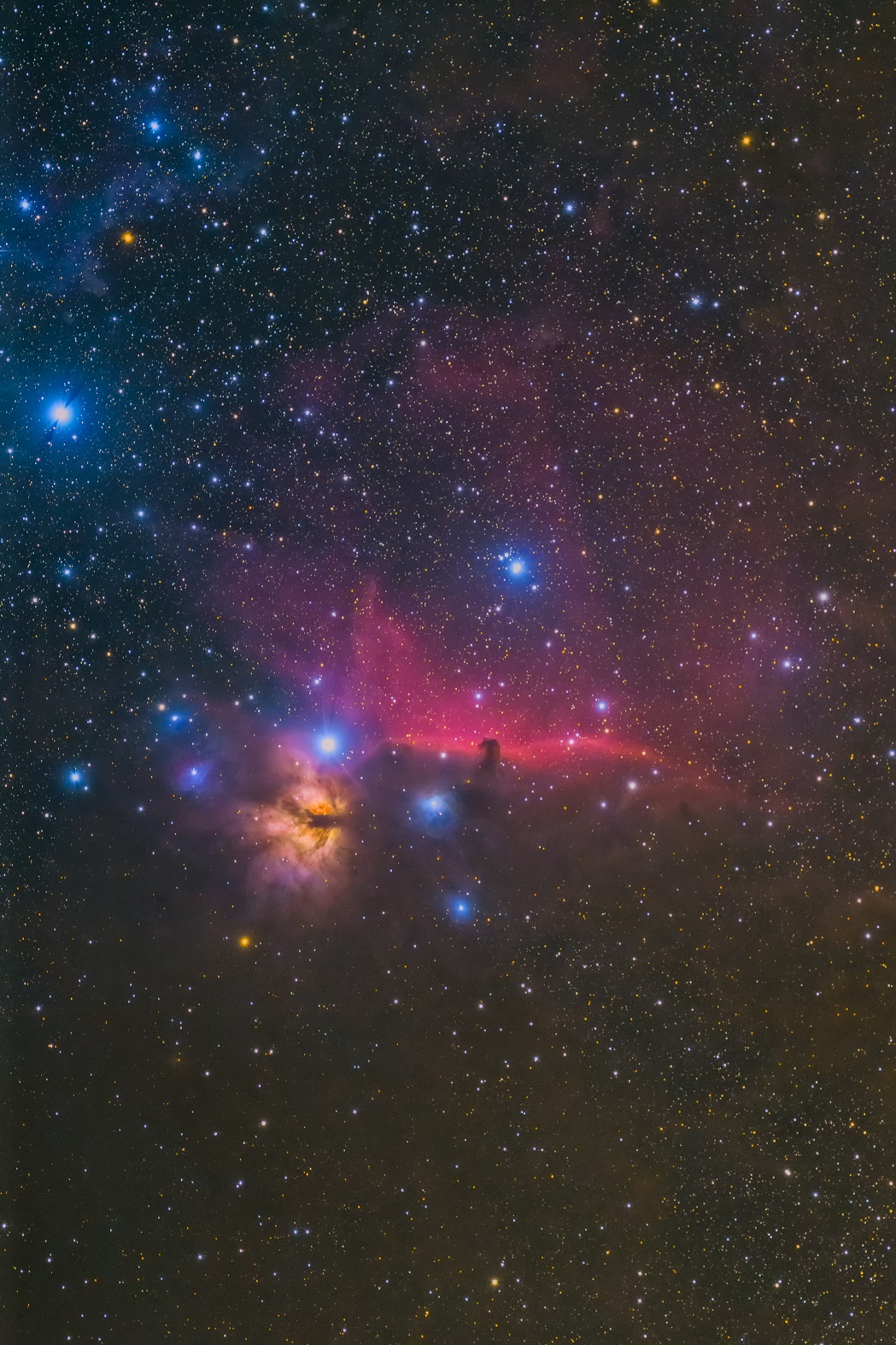 馬頭星雲，燃える木星雲