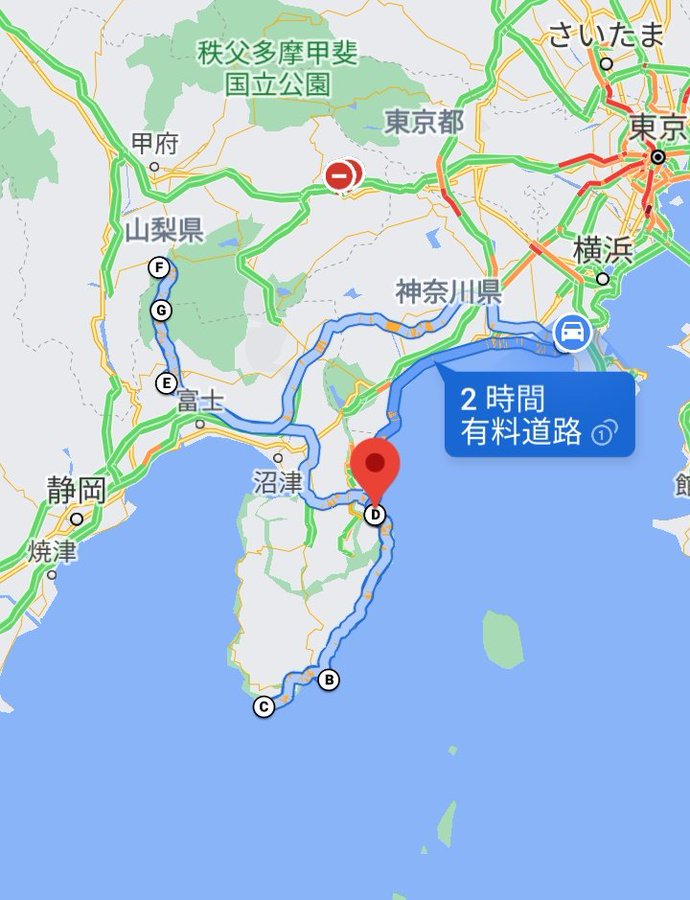 今回の旅程