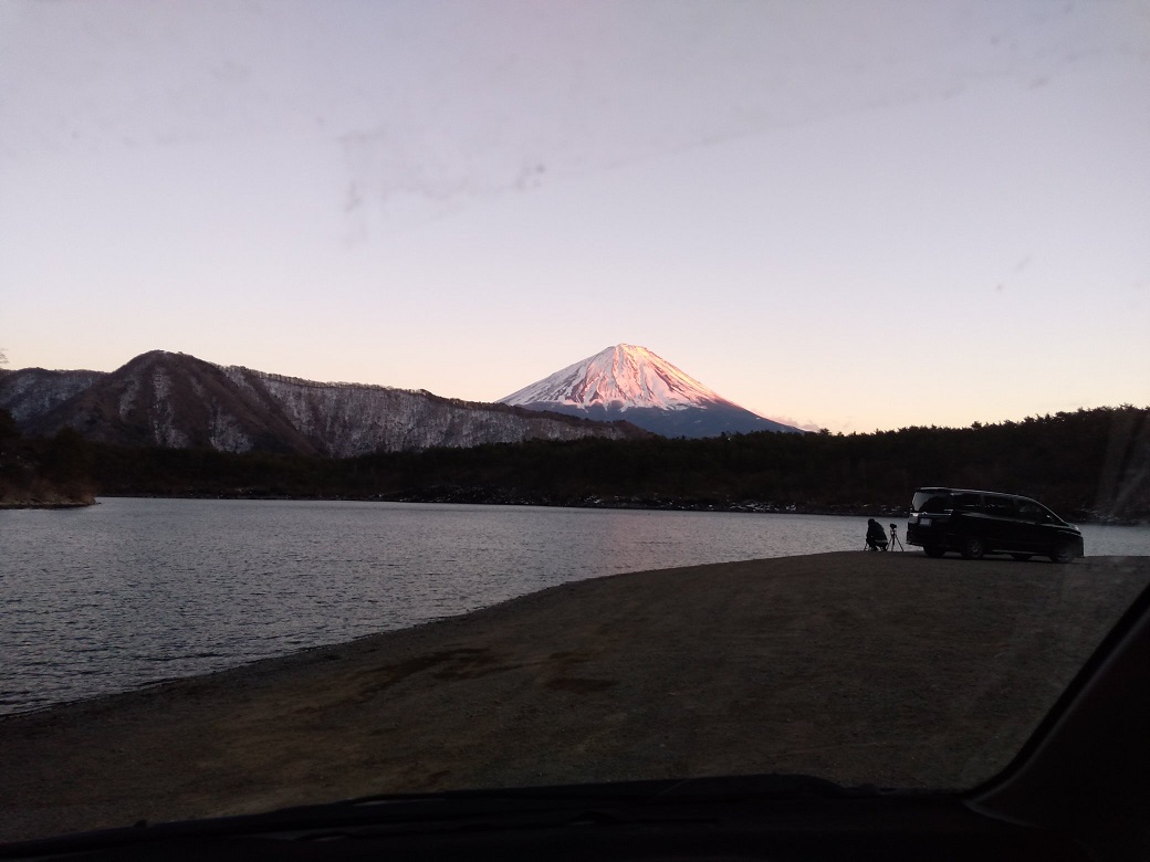 西湖からの富士山