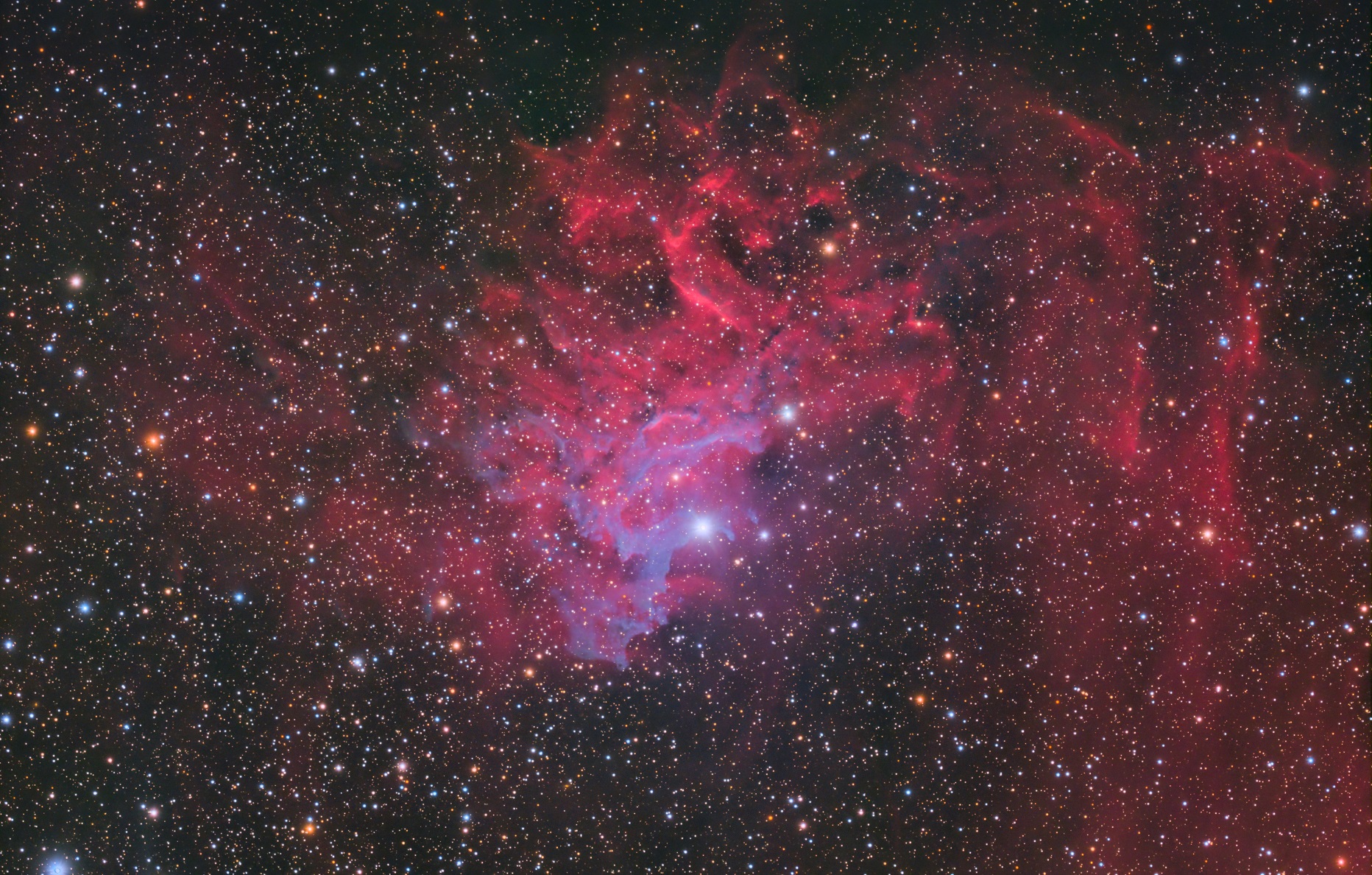 勾玉星雲 拡大撮影